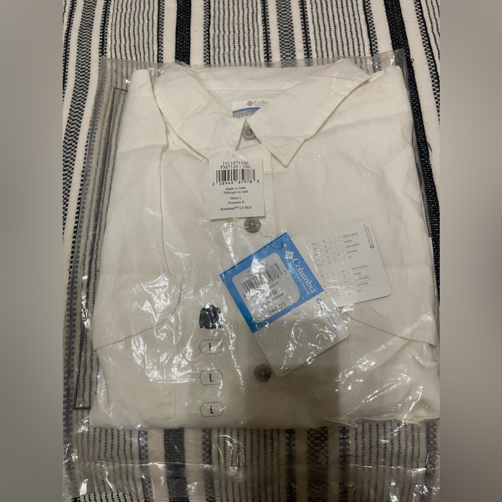 Mens Columbia long sleeve Fishing shirt